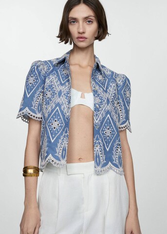 MANGO Blouse 'Moore' in Blue: front