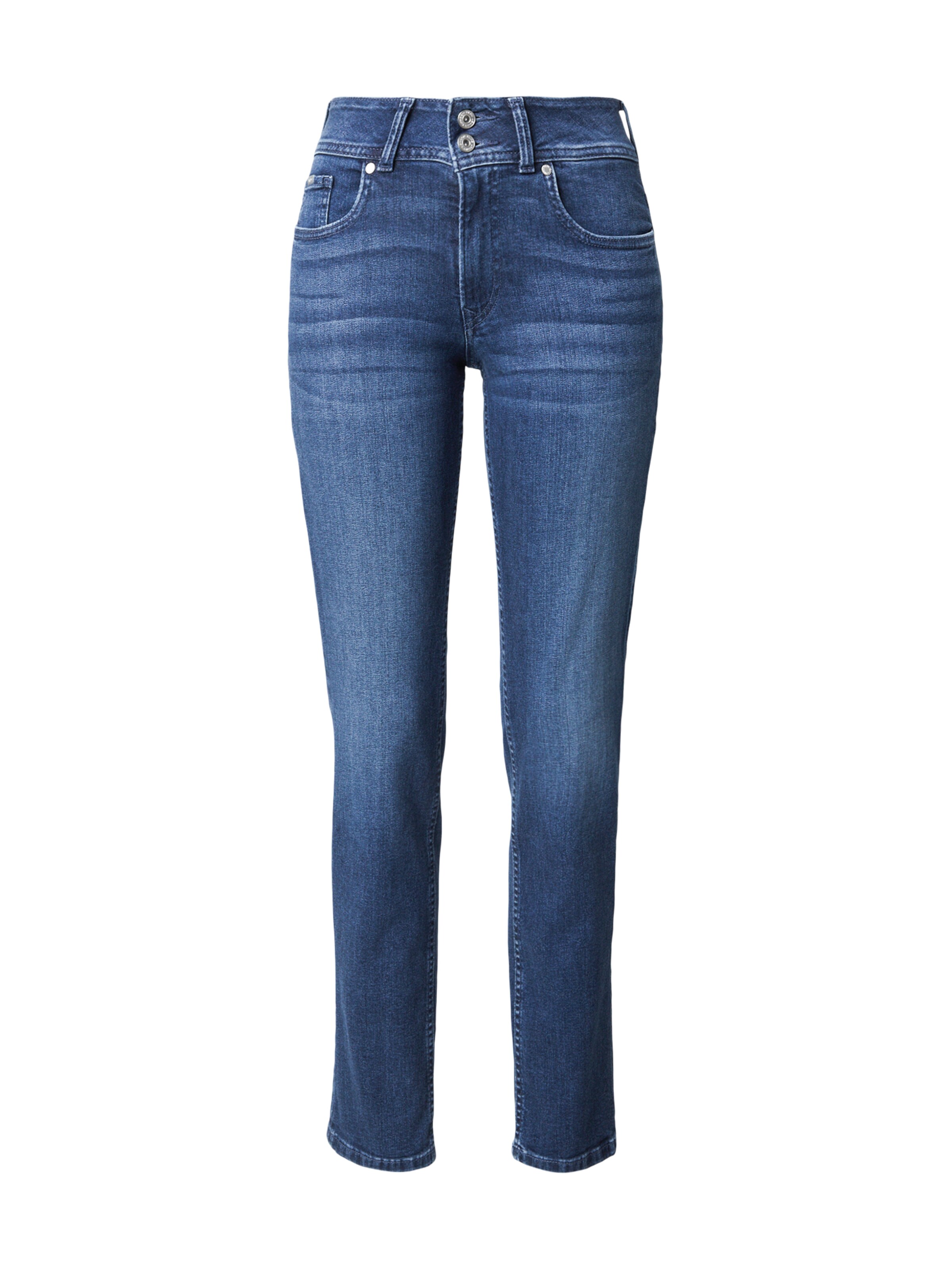 Pepe Jeans Slimfit Jeans in Blauw: voorkant