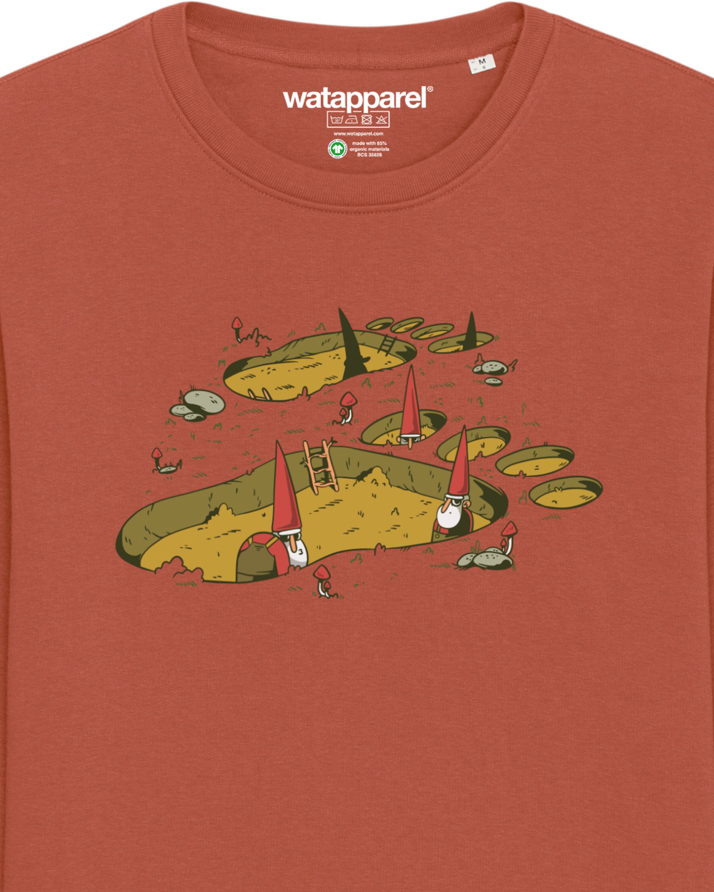 Sweat-shirt 'Gnome Footprint' Watapparel en marron
