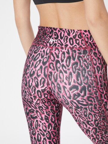 rožinė Reebok Siauras Sportinės kelnės