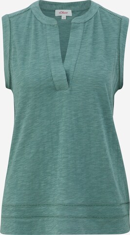 s.Oliver Blouse in Groen: voorkant