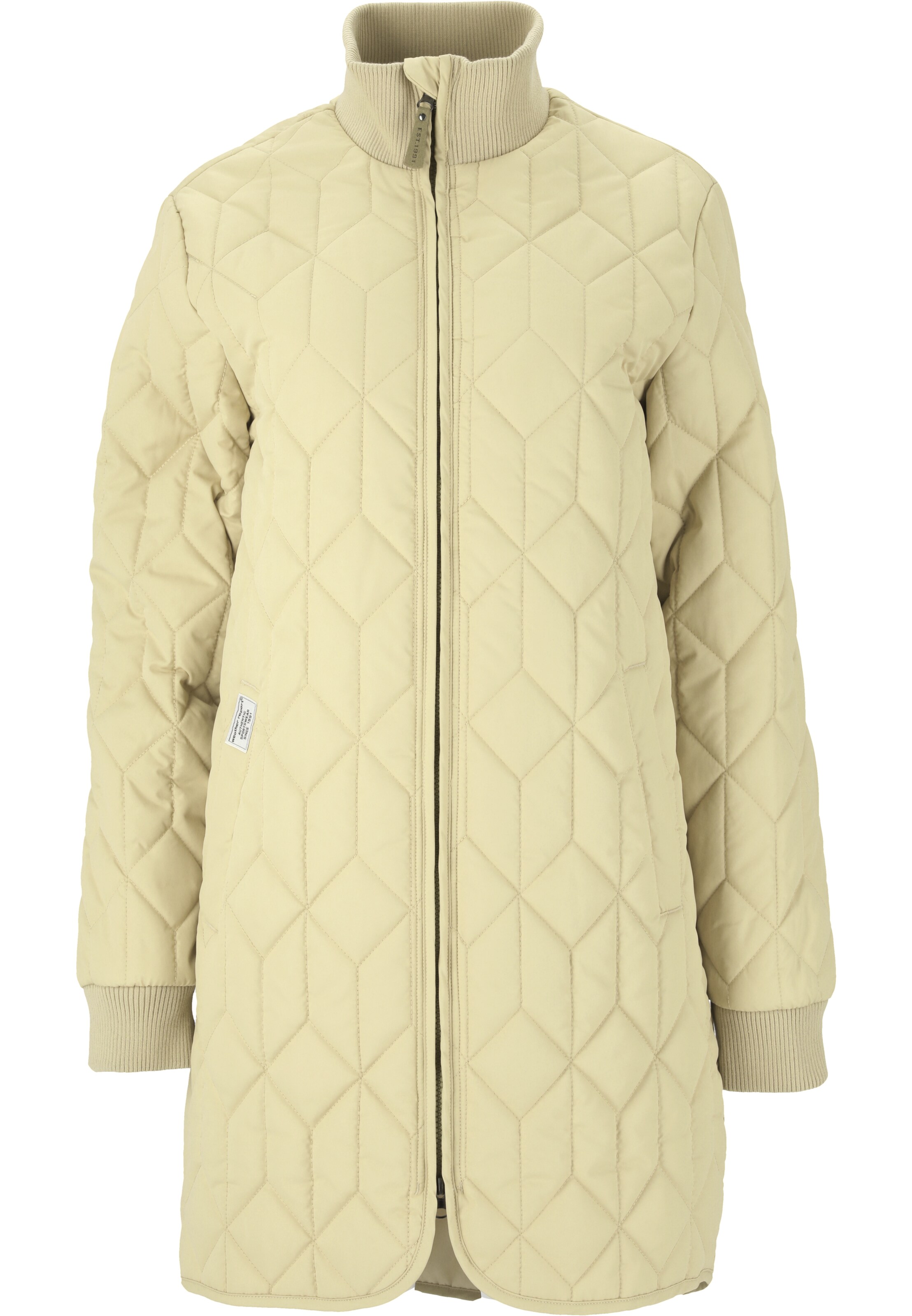 Weather Report Outdoor coat 'Nokka' in Yellow: front