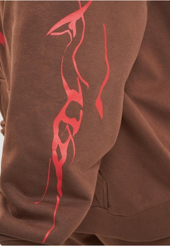 Thug Life Sweatshirt 'Thug Life' in Brown