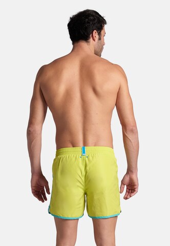 ARENA Beach Short 'TEAM STRIPE' in Gelb