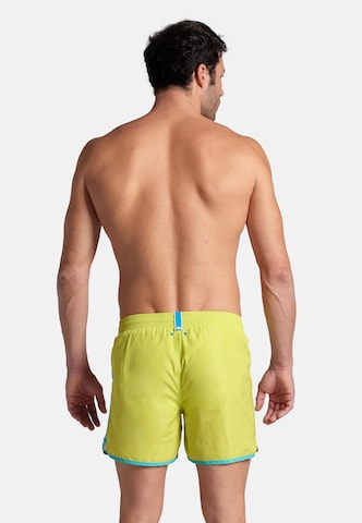 ARENA Kratke kopalne hlače 'TEAM STRIPE' | rumena barva
