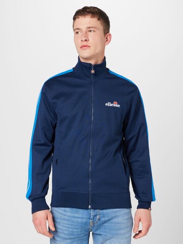 ELLESSE Zip-Up Hoodie 'Giandoso' in Blue: front