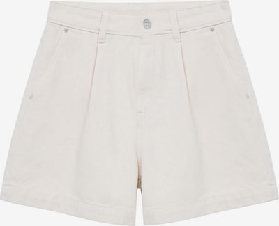 Pantaloni cutați 'Shorts regina' MANGO pe alb lână, Vizualizare produs