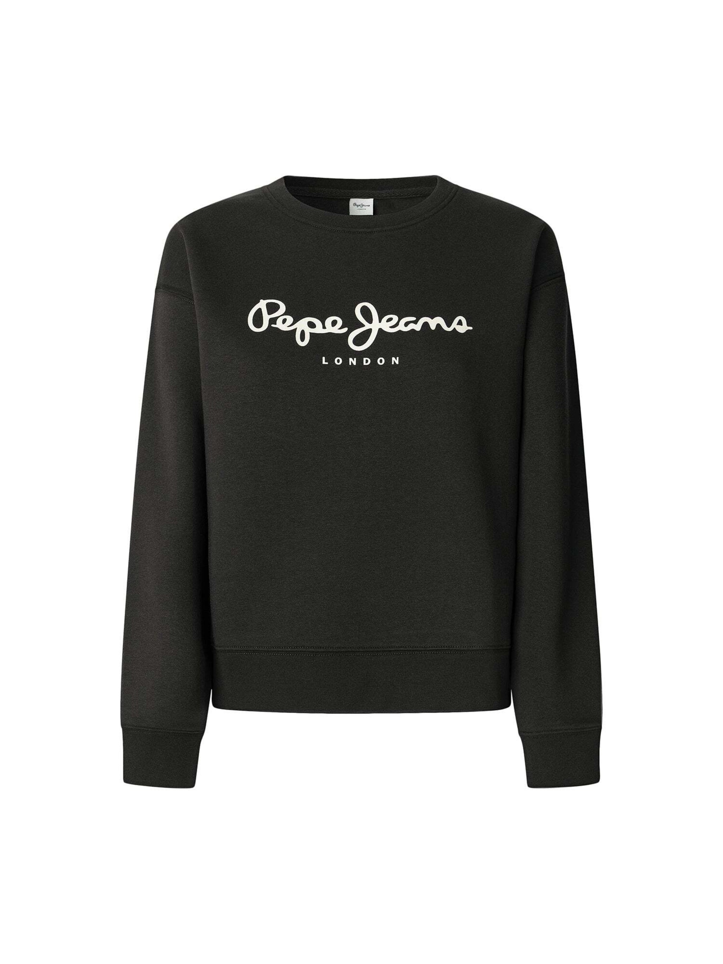 Pepe Jeans - Sudadera 'Baddy' en negro: frente