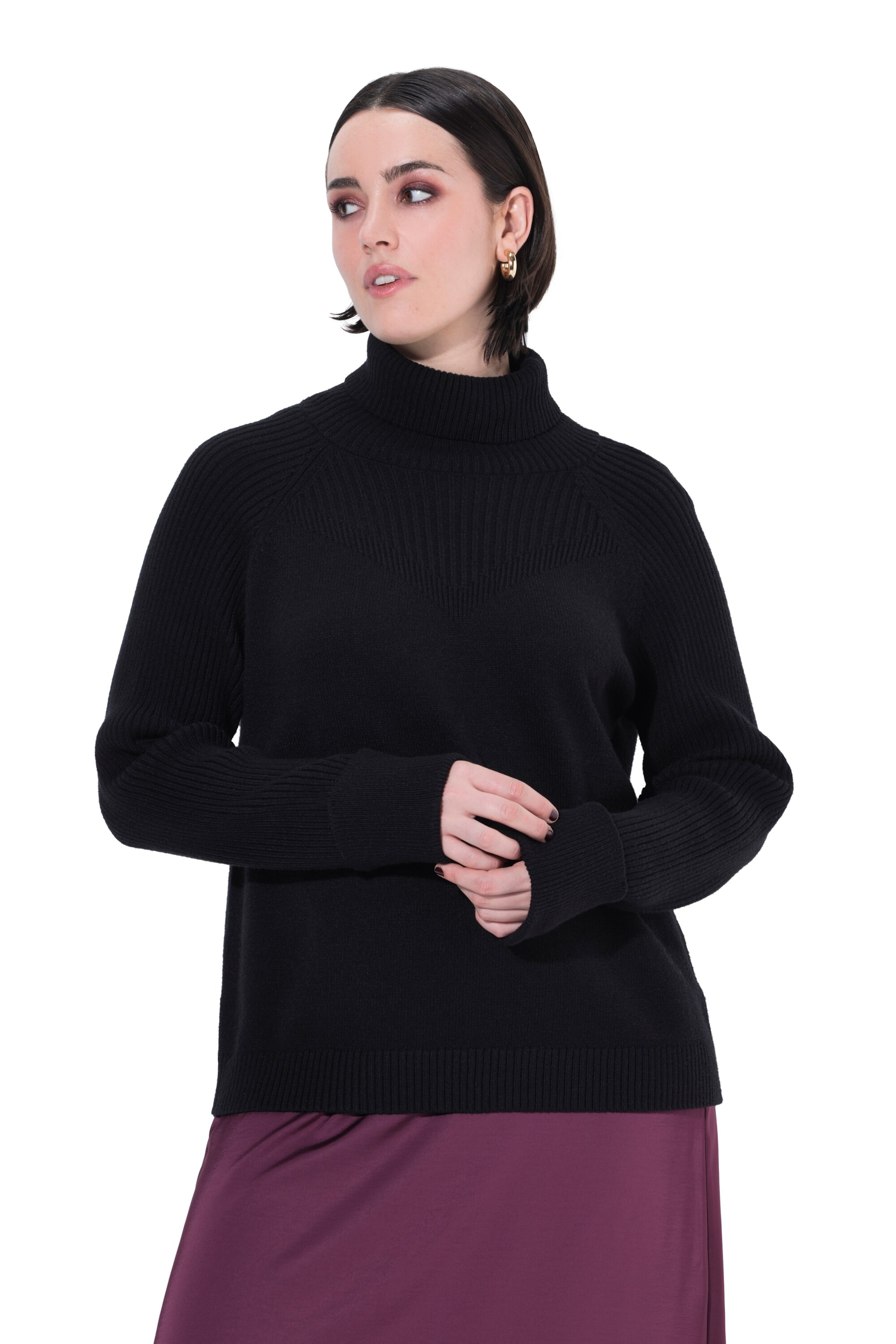 Ulla Popken Sweater in Black: front