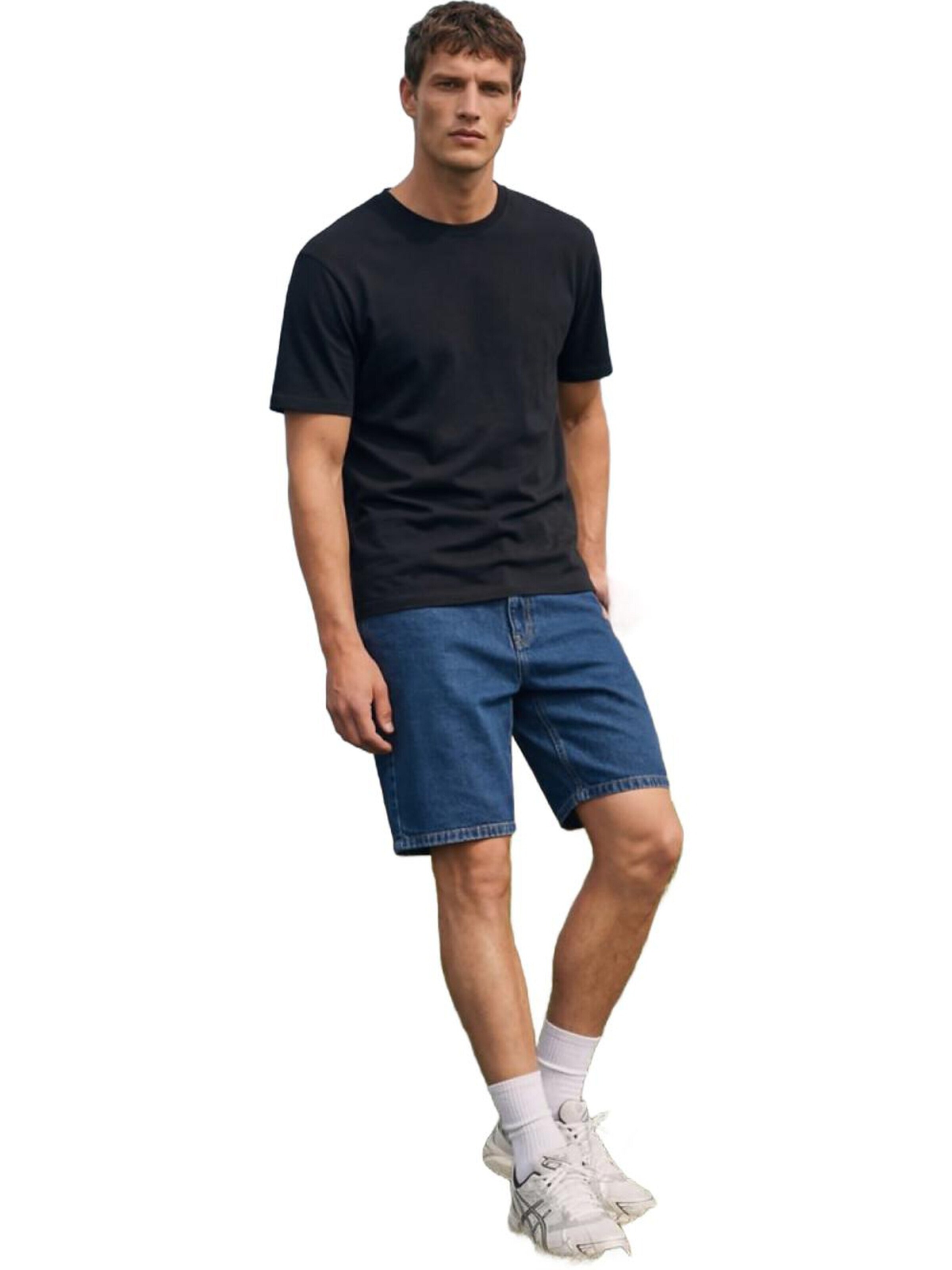 LTB Jeans - Camiseta 'Basic T-Shirt' en negro: frente