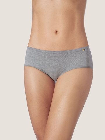 zd ZERO DEFECTS Boyshorts 'Circe soy fiber hipster panties' in Grey: front