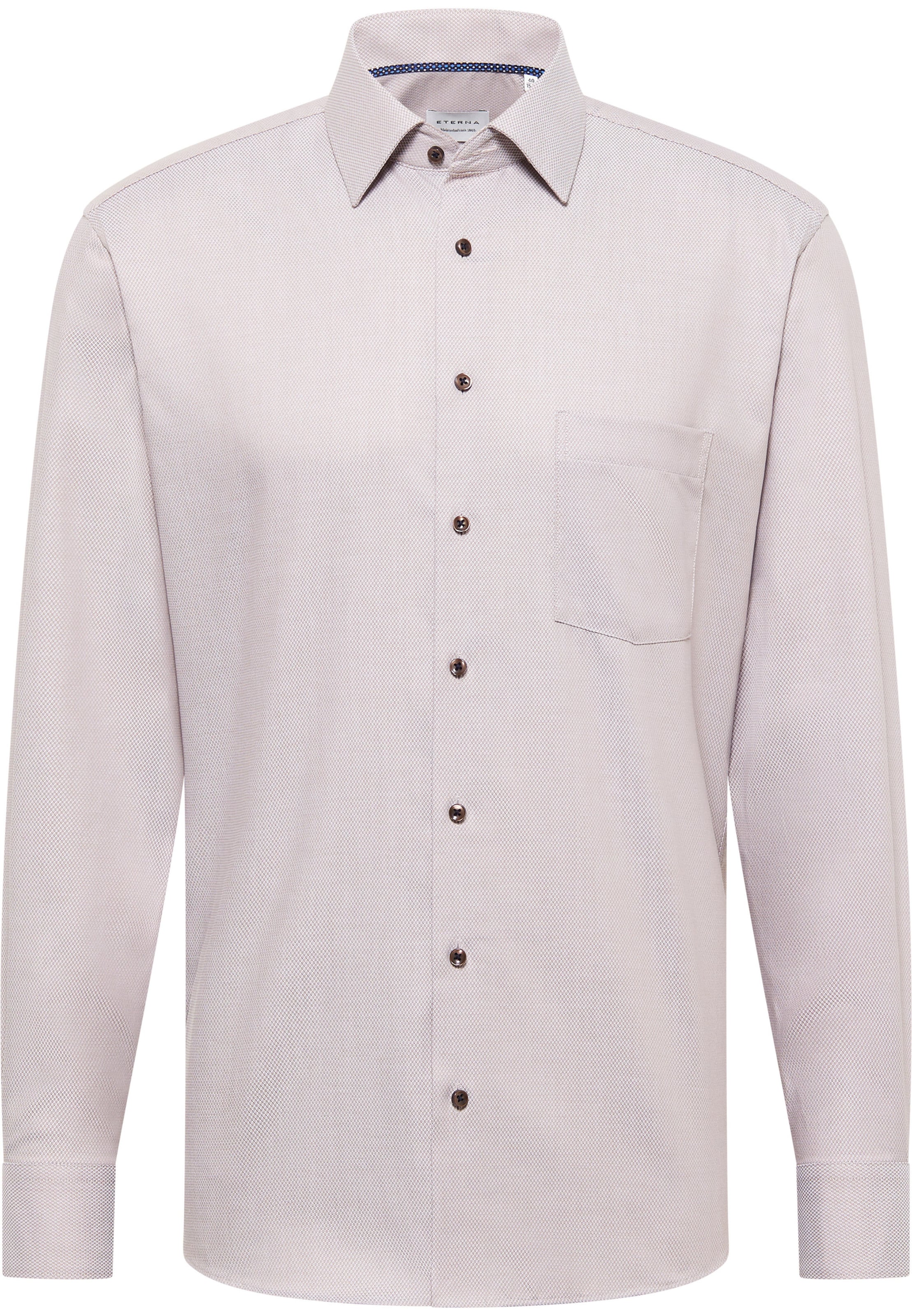 ETERNA Zakelijk overhemd in de kleur Beige, Productweergave
