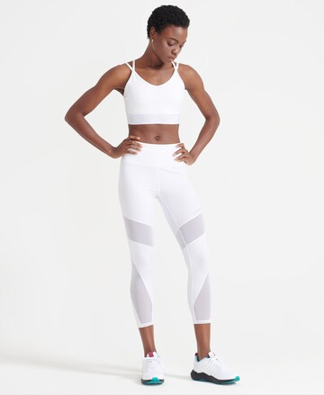 Bustier Soutien-gorge de sport Superdry en blanc