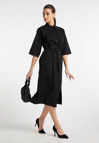 DreiMaster Klassik Košeľové šaty - Čierna
