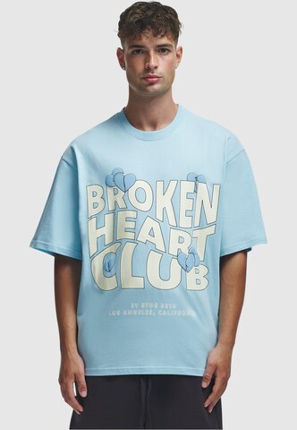 2Y Studios Tričko 'Broken Heart Club' – modrá: přední strana