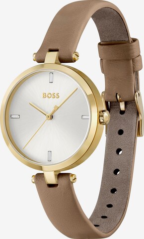 BOSS Analoog horloge in Bruin