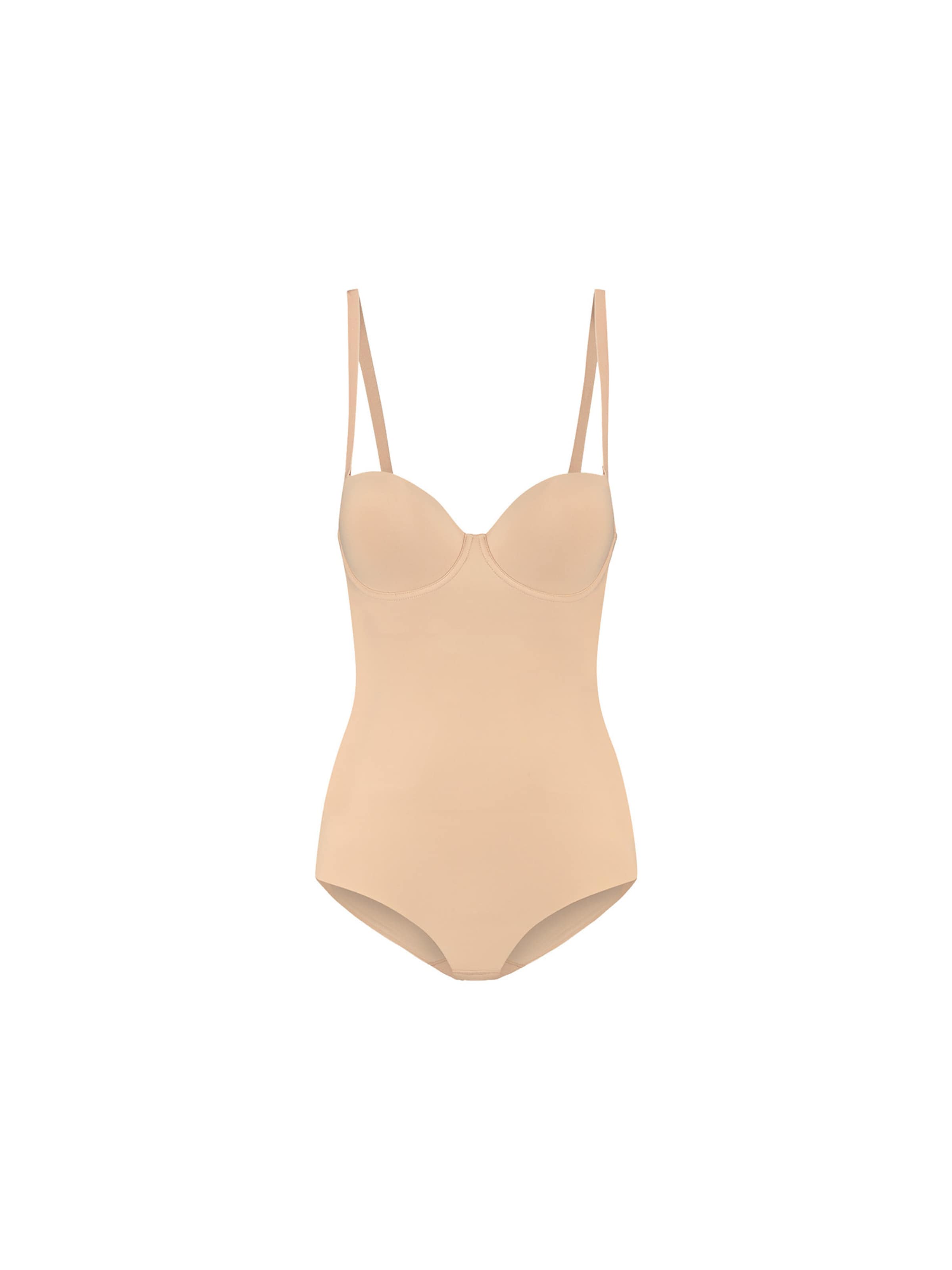 Bye Bra Shaping Bodysuit in Beige: front