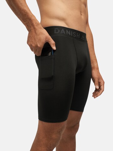 Skinny Pantalon de sport 'Compression Shorts' DANISH ENDURANCE en noir : devant