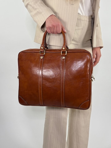 lePelou Aktenkoffer 'EMILIO' in Braun