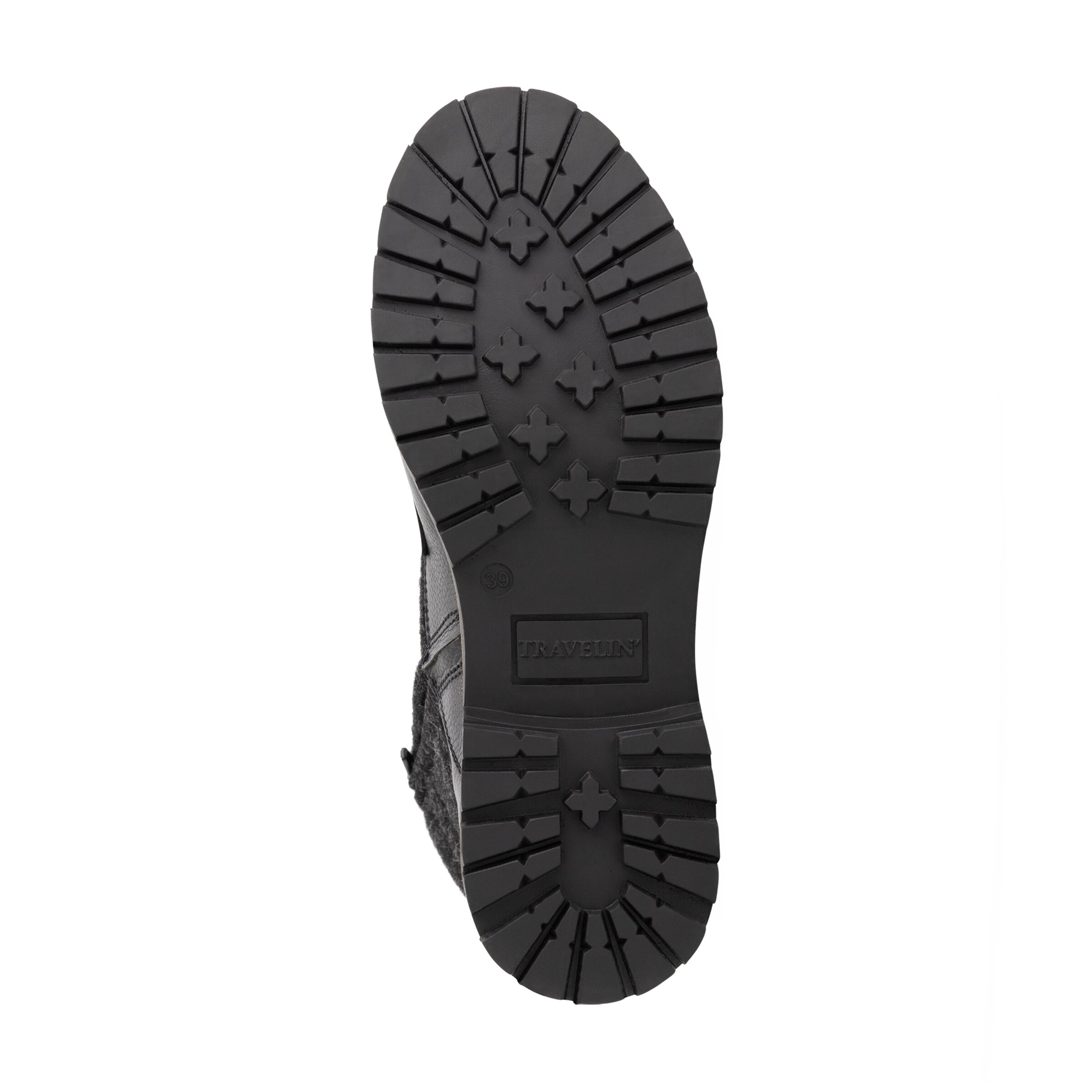 Bottes à lacets 'Folge' Travelin en noir