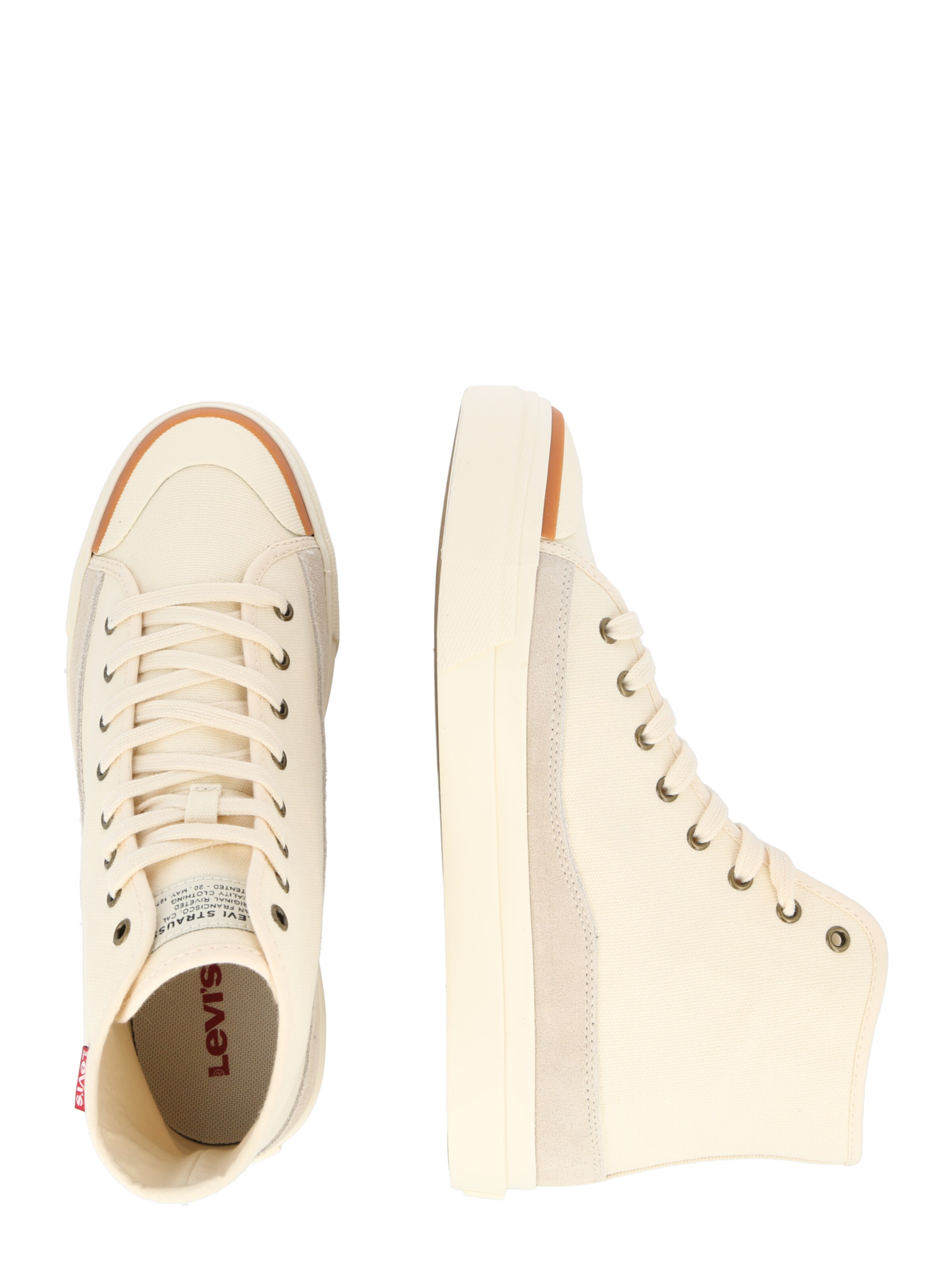 Baskets hautes 'Square' LEVI'S ® en beige