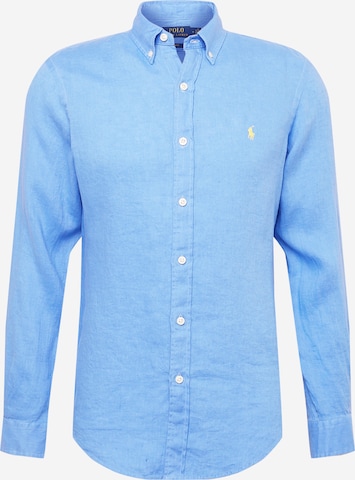 Chemise Polo Ralph Lauren en bleu : devant