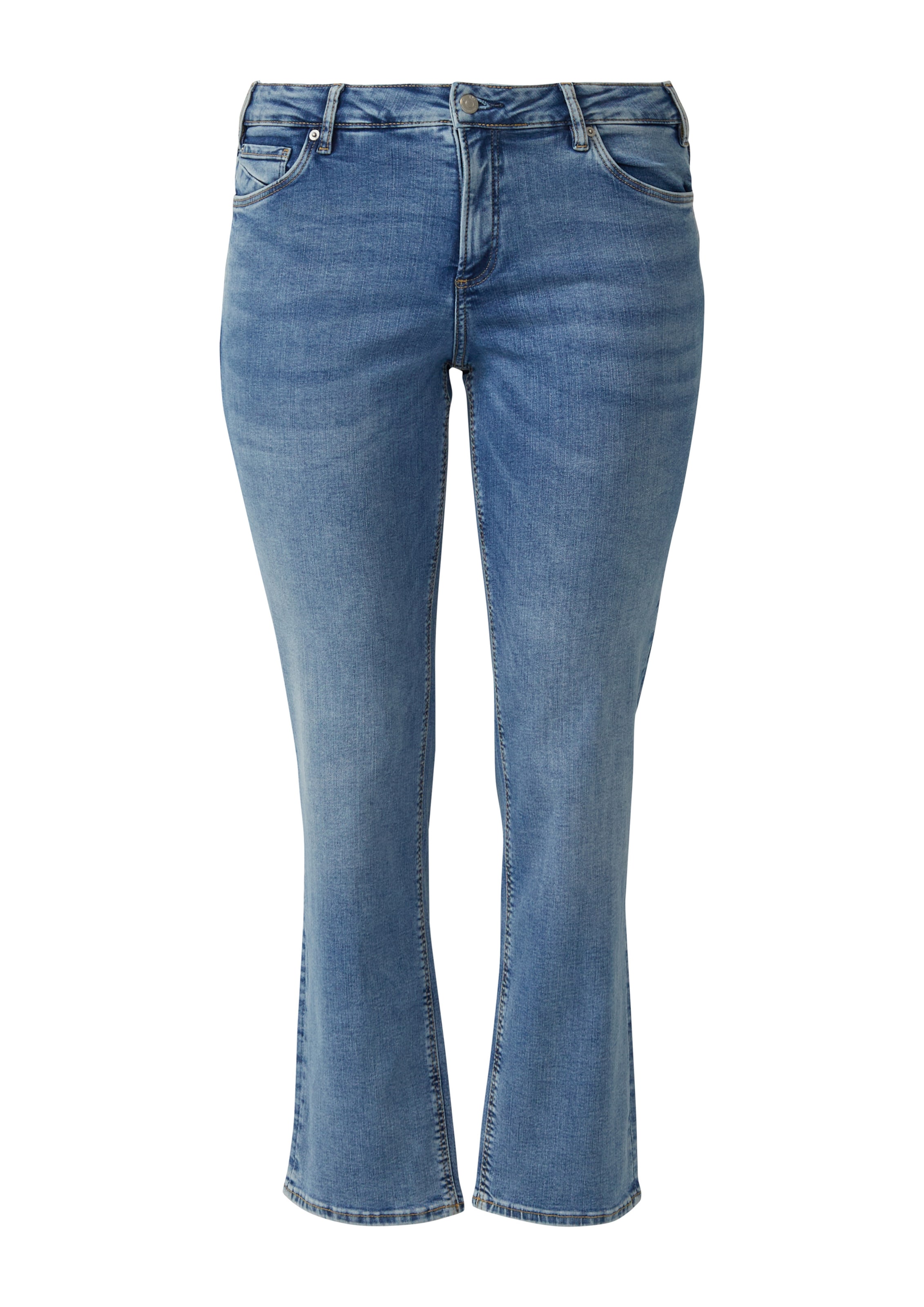 QS Regular Jeans in Blau: Vorderseite