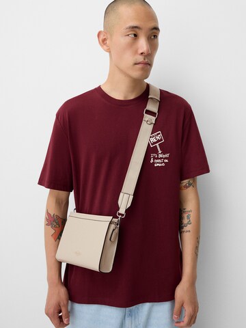 Bershka Umhängetasche in Beige