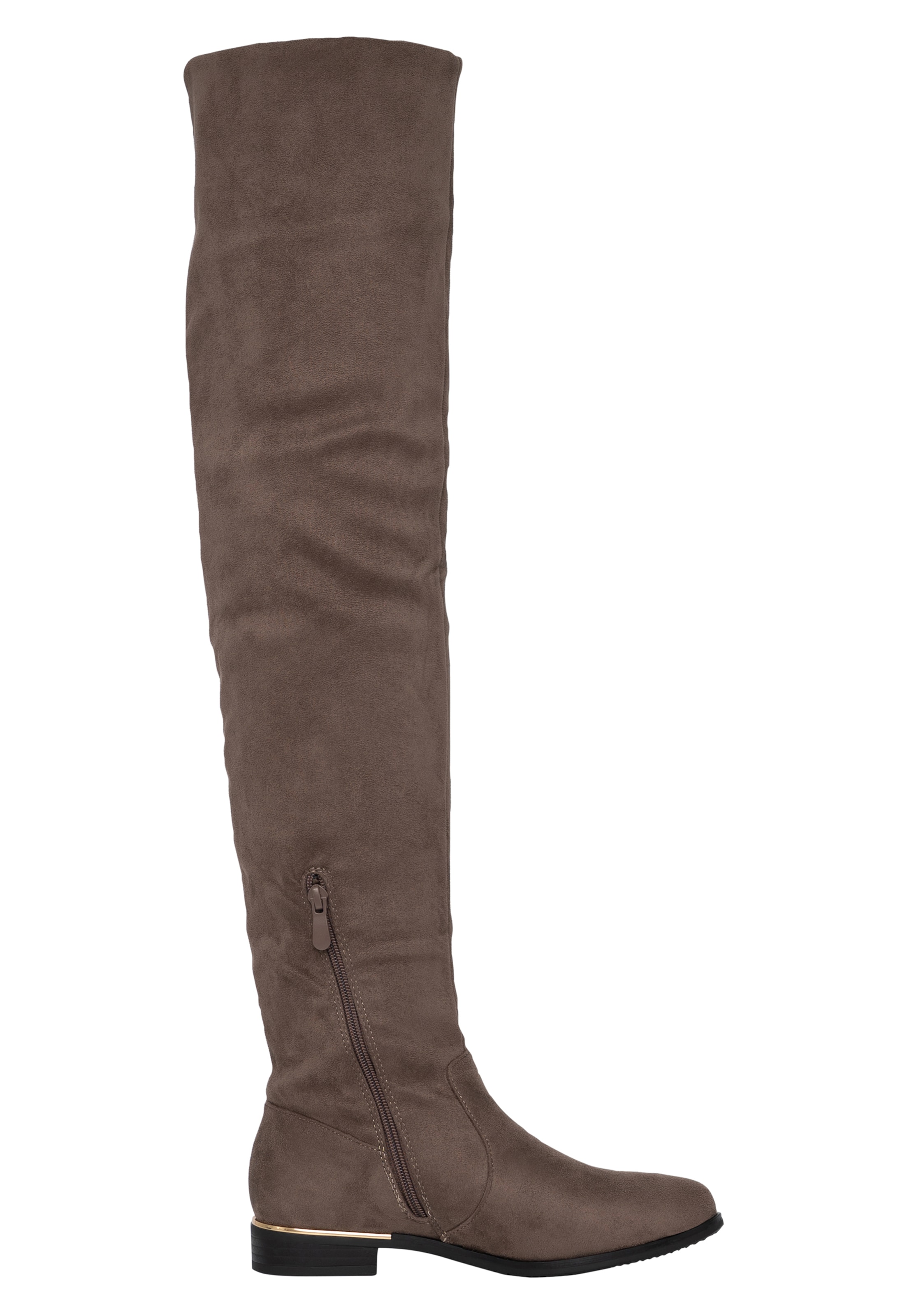 Elara Overknees i grøn