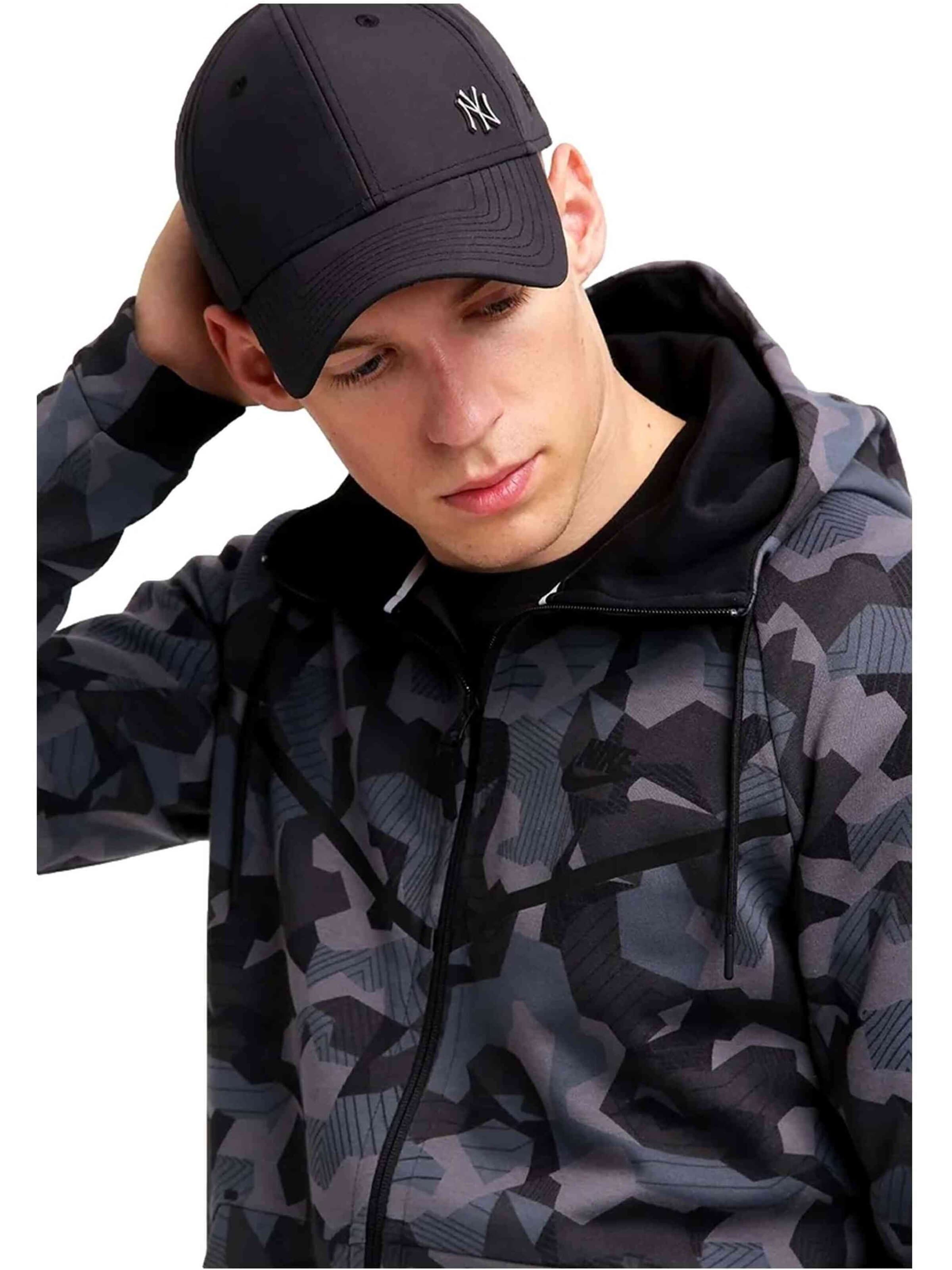 Cappello da baseball sportivo '11198850-001' di NEW ERA in nero: frontale