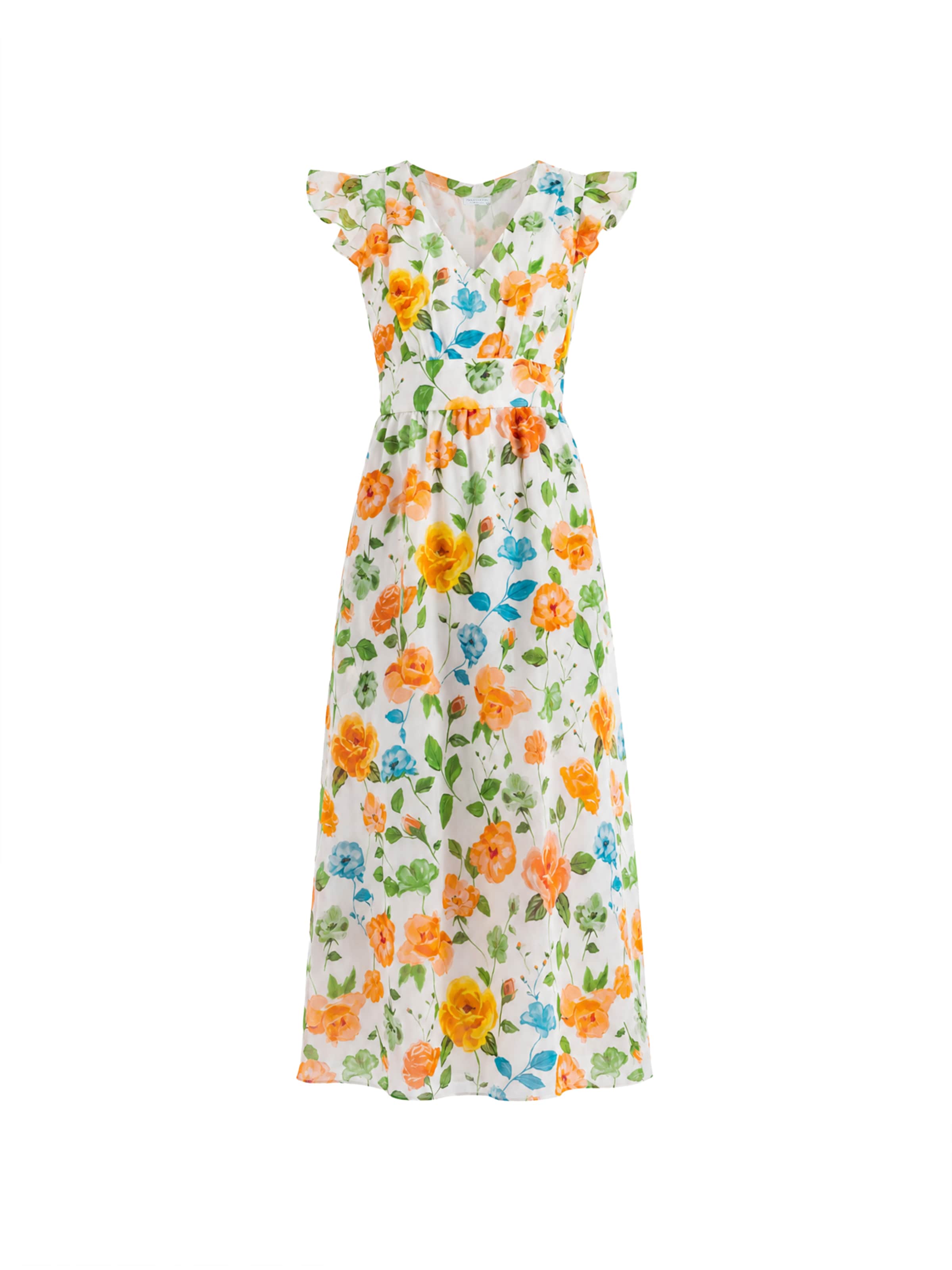 Haris Cotton - Vestido en beige: frente