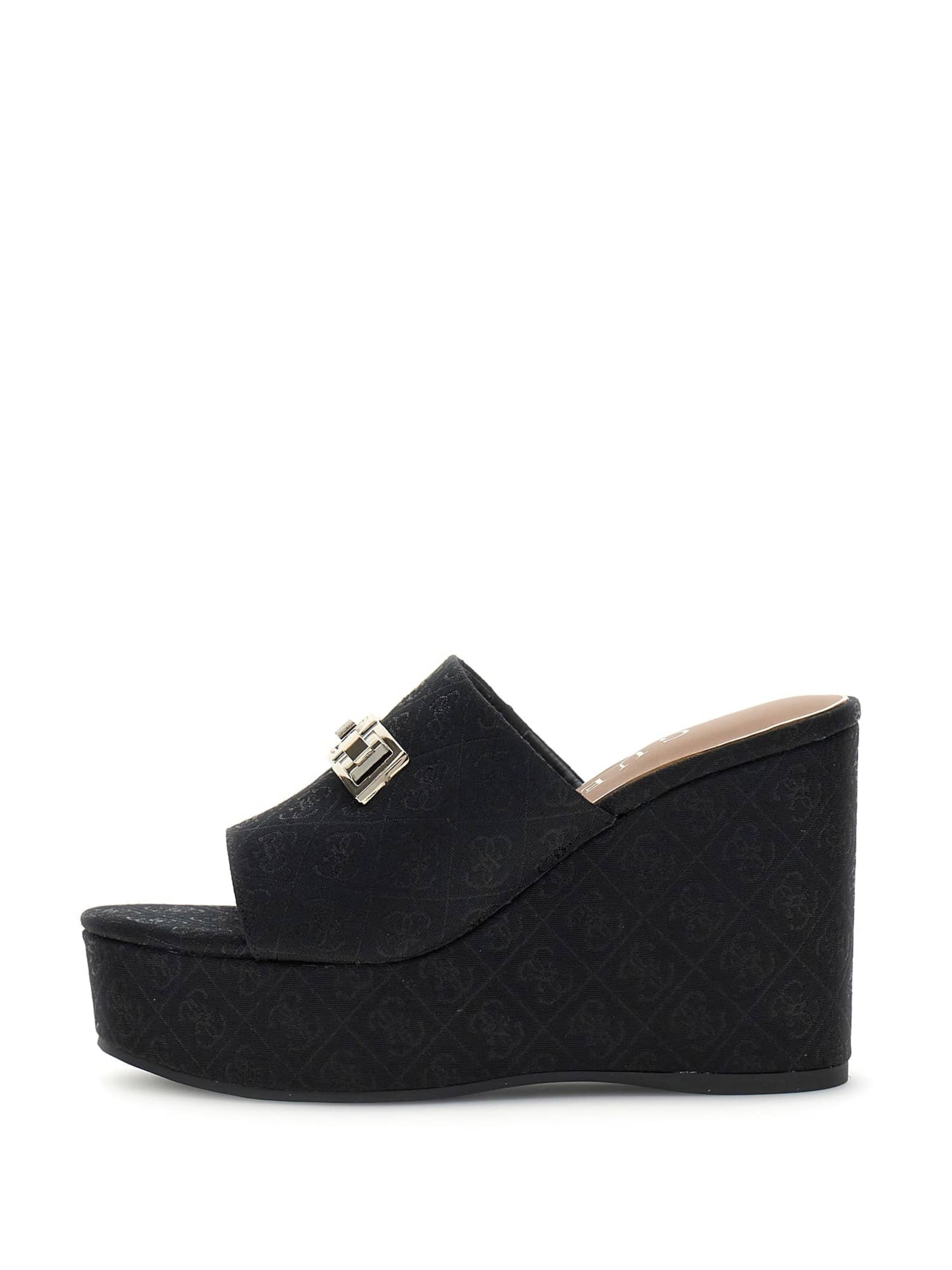 GUESS Sandale in Schwarz: Vorderseite