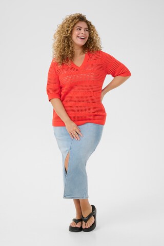 Pull-over 'Tenesa' KAFFE CURVE en rouge