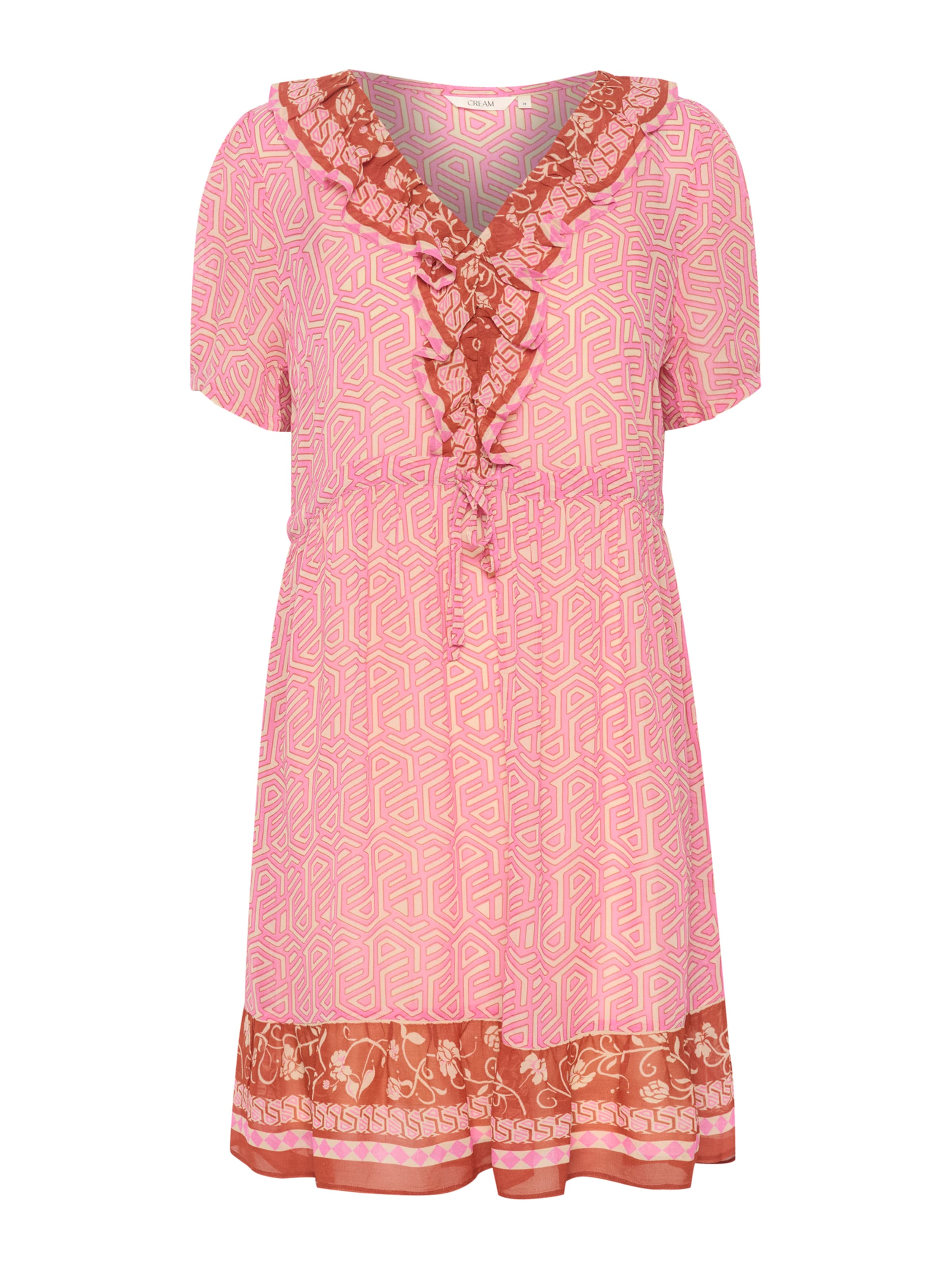 Cream Letné šaty 'Linea' - Ružová: predná strana
