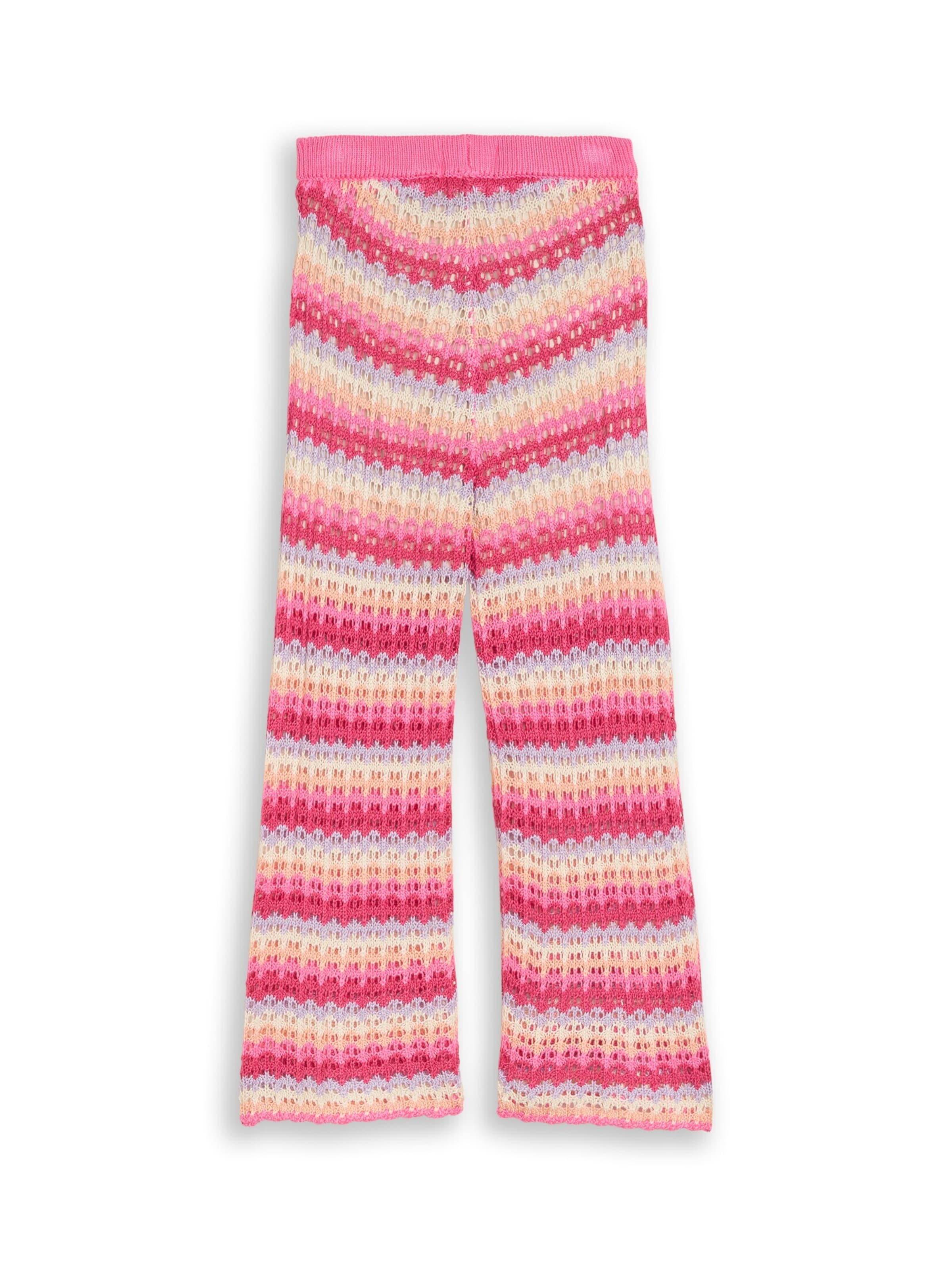 Wide Leg Pantalon TOM TAILOR en rose