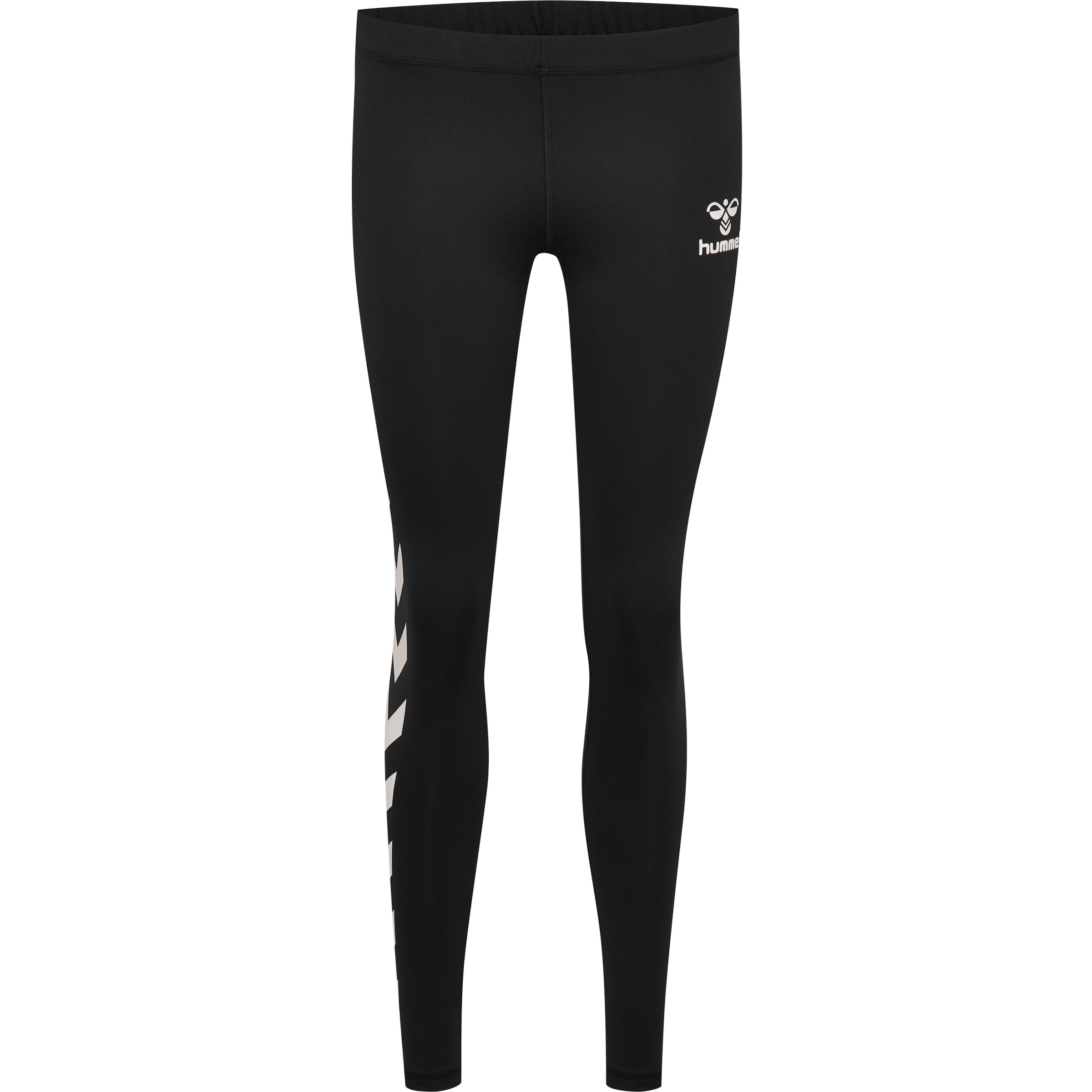 Hummel Skinny Sporthose in Schwarz: Vorderseite