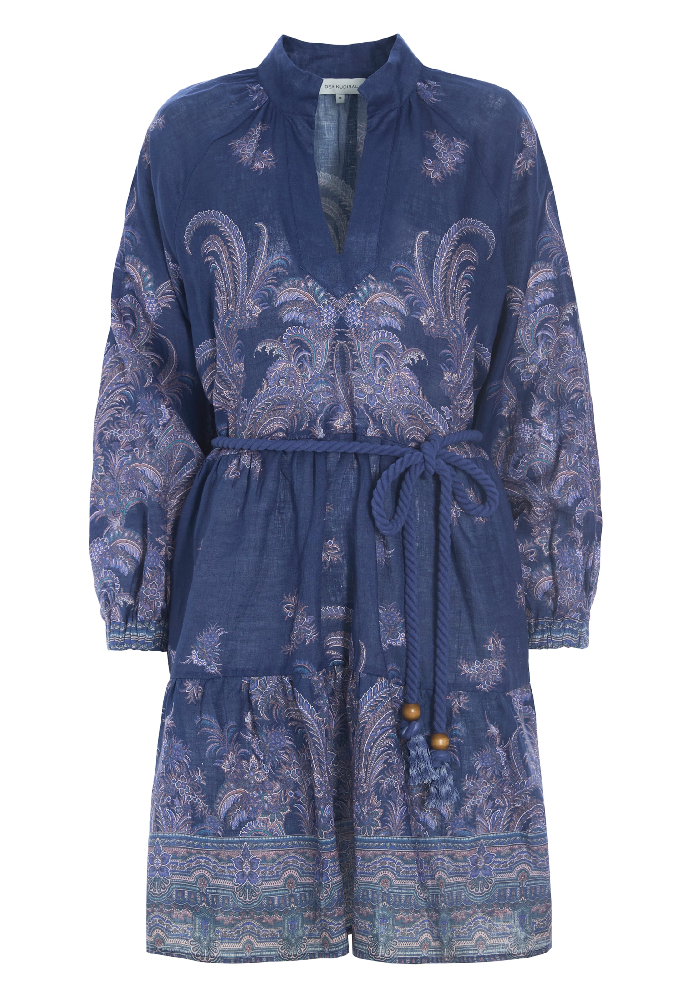 Dea Kudibal - Vestidos camiseiros 'Vaniadea' em azul: frente