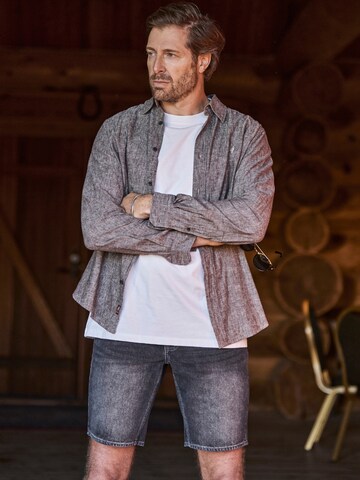 MCS - Ajuste confortable Camisa ' Dean Shirt ' en marrón