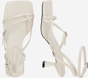 TOPSHOP T-Bar Sandals 'Iris' in White
