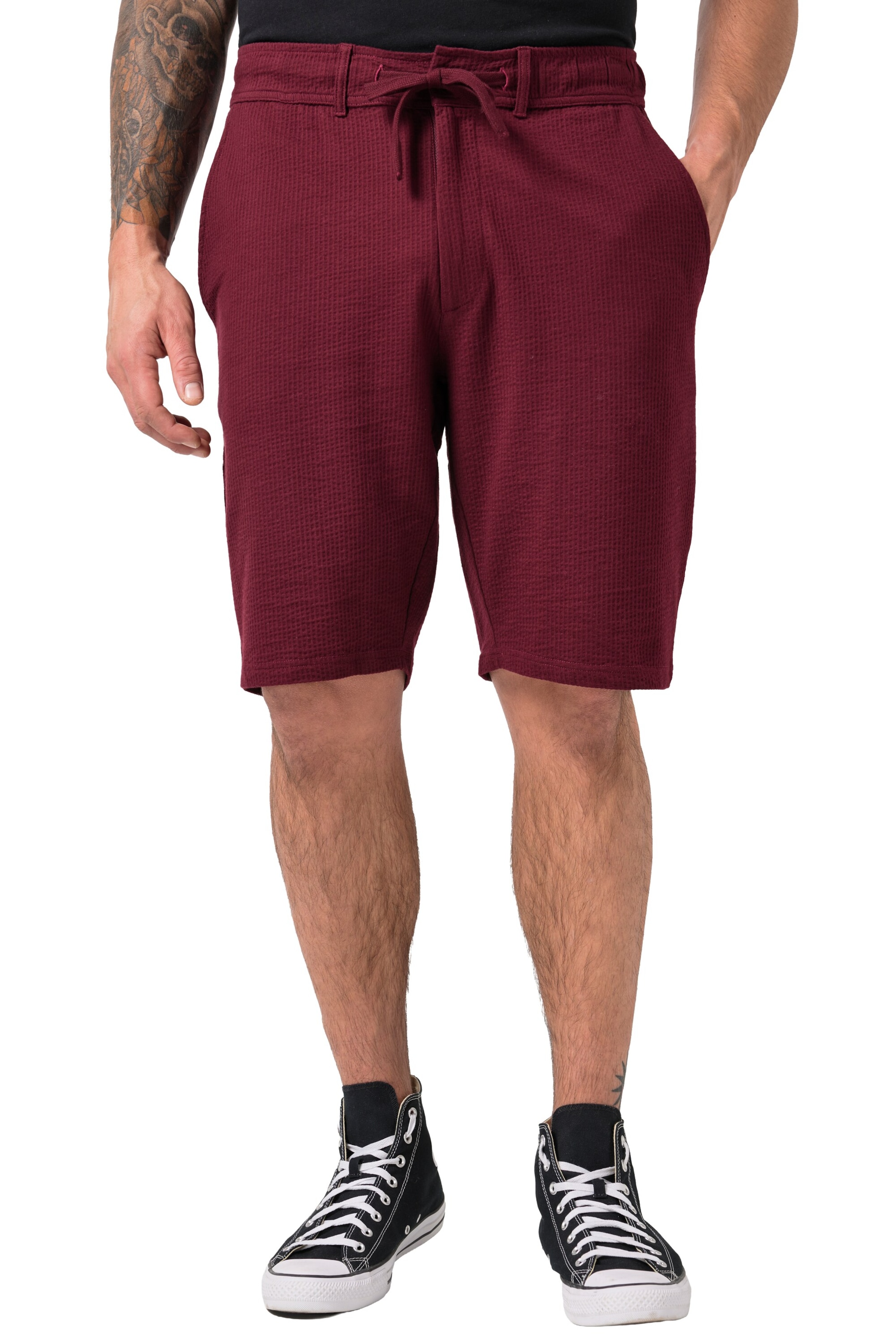 JP1880 Loose fit Trousers in Red: front