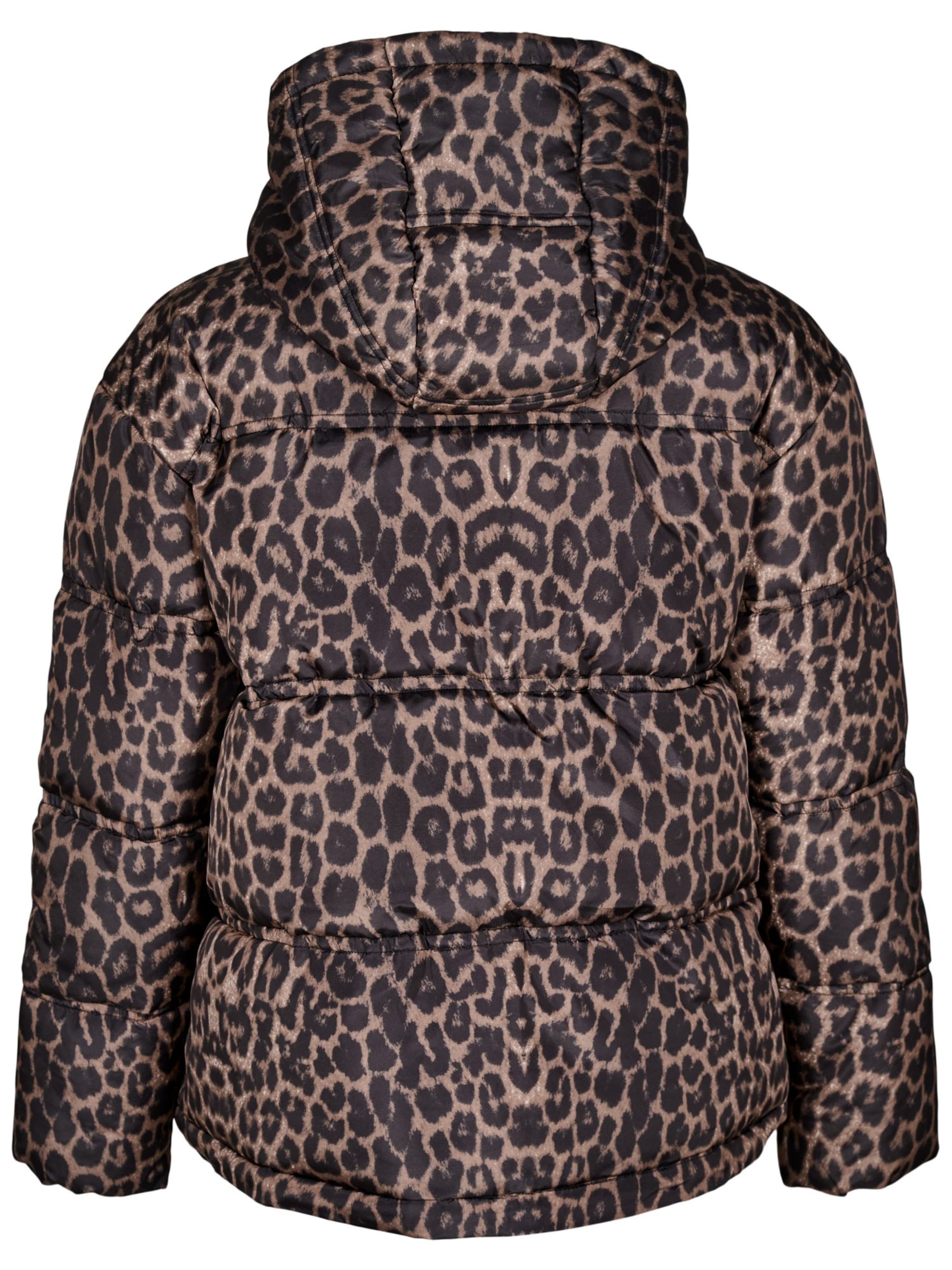 Zizzi Winter jacket 'Calea' in Brown