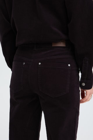 Pulz Regular Broek 'PZSally' in Bruin