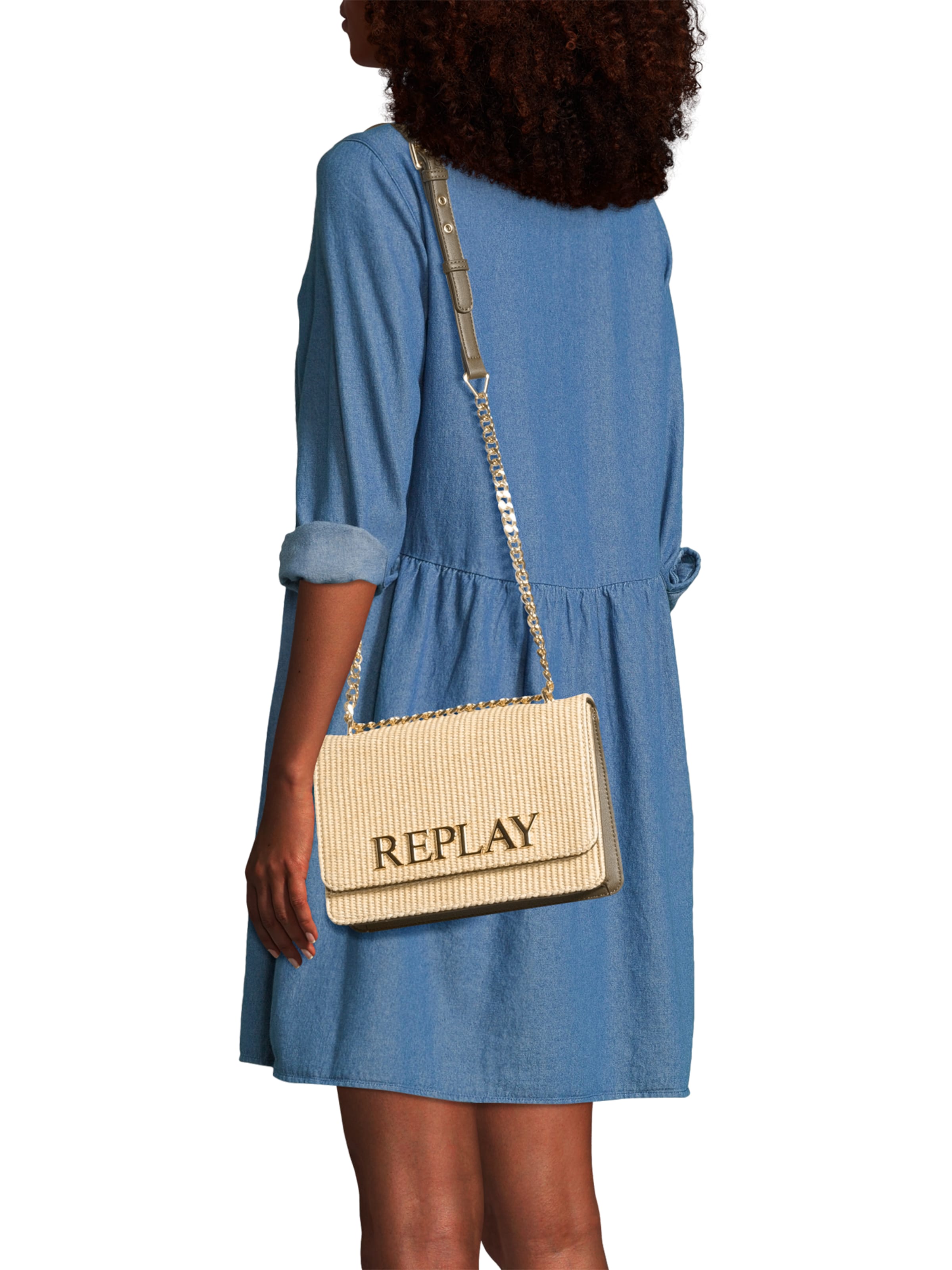 REPLAY Olkalaukku värissä beige