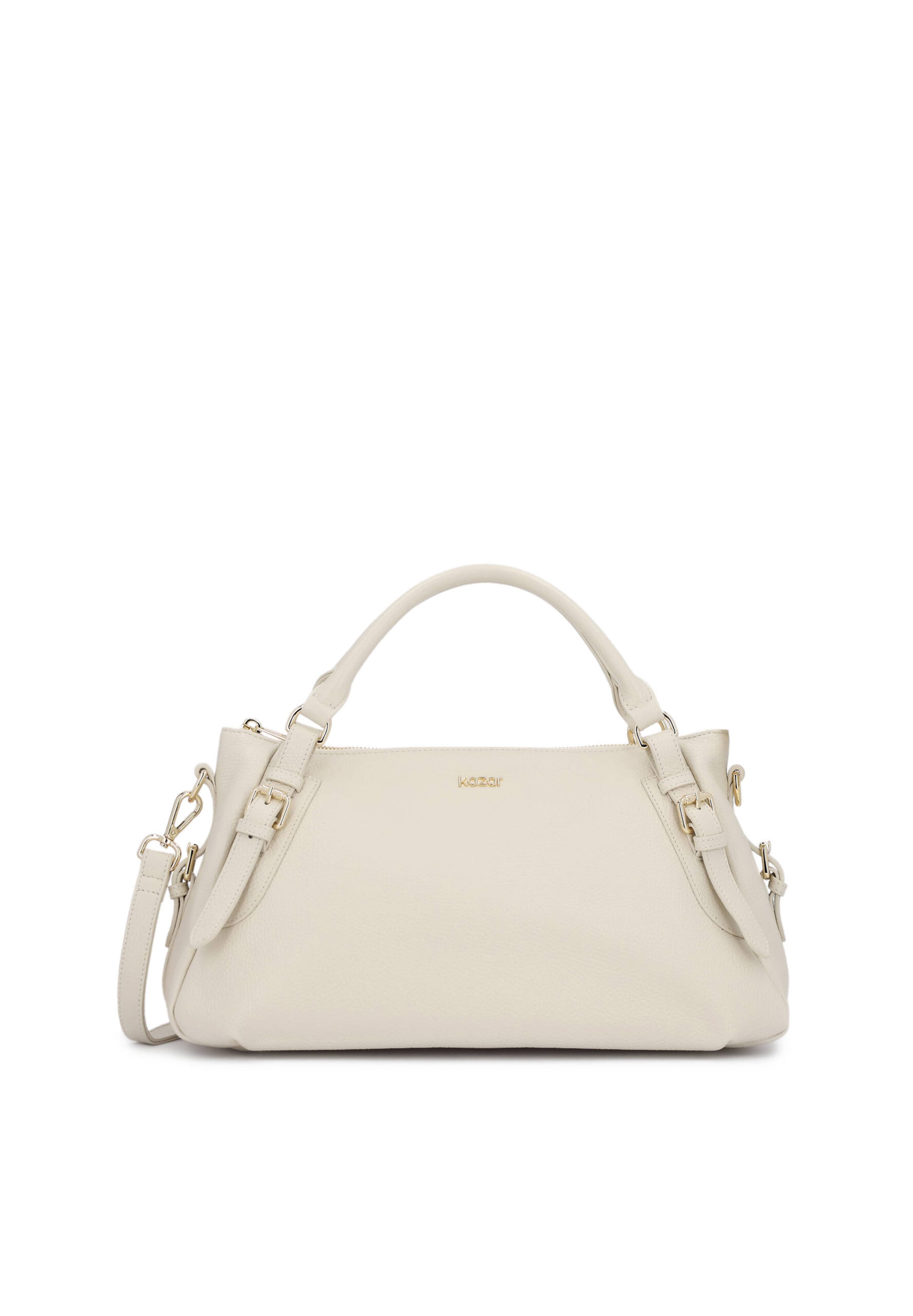 Kazar Kézitáska - fehér: elől