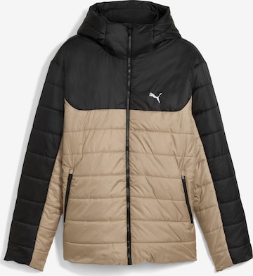 PUMA Athletic Jacket 'ESS' in Brown: front