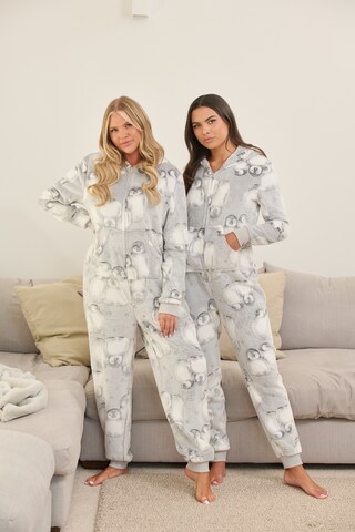 Loungeable Strampler 'Penguin' in Grau
