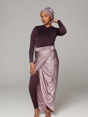 SIYA Swimwear High neck Swimsuit 'West' in Purple