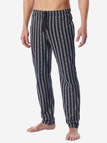 SCHIESSER Pyjamahose ' Mix Relax ' in Blau: Vorderseite
