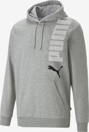 PUMA Sweatshirt in hellgrau / graumeliert / schwarz, Produktansicht
