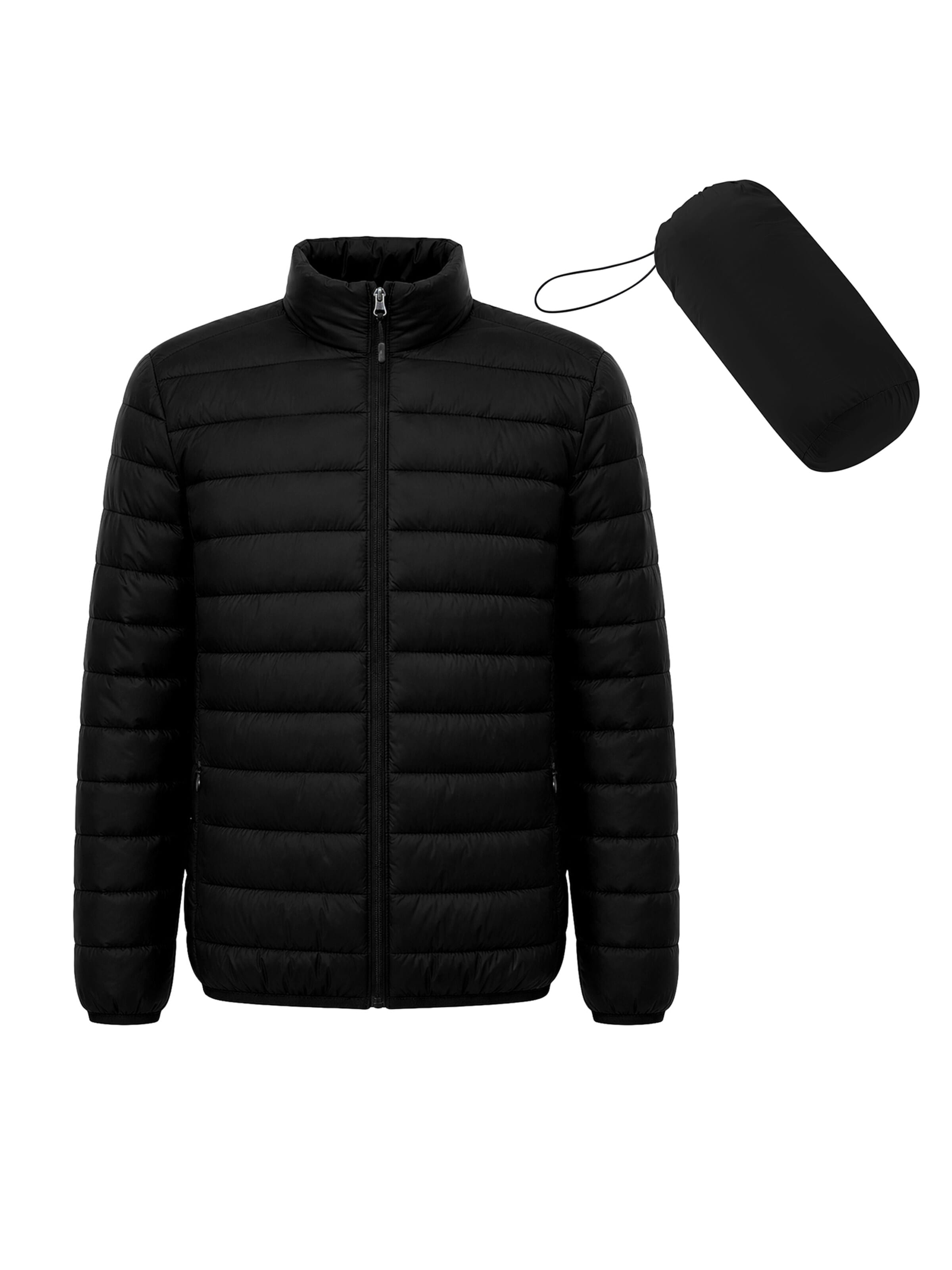 ALLTHEMEN Winter Jacket 'Stichwerk' in Black